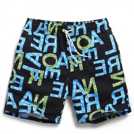 Bermuda Estampada Masculino Confortavel Ajustavel Praia Verão Casual