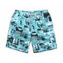 Short Masculino Estampado Confortavel Curto Ajustavel Praia Verão