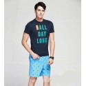 Short Masculino Estampado Confortavel Ajustavel Curto Praia verão