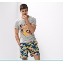 Short Camuflado Masculino Confortavel Ajustavel Praia verão Casual