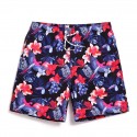 Bermuda Curta Estampada Floral Confortavel Solta Casual Praia Verão