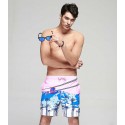 Short Curto Masculino Estampado Confortavel de Praia Casual Verão