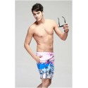 Short Curto Masculino Estampado Confortavel de Praia Casual Verão