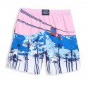 Short Curto Masculino Estampado Confortavel de Praia Casual Verão