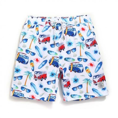 Short Curto Masculino Confortavel Ajustavel Praia verão Casual