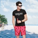 Bermuda Estampada Confortavel Casual Verão Praia Ajustavel Curto