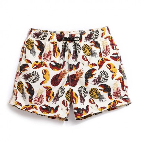 Short Curto Masculino Estampado Confortavel Praia Verão Casual