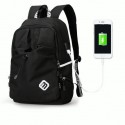 Backpack with Internal Battery Stamped Unisex Geometrica Casual Modern