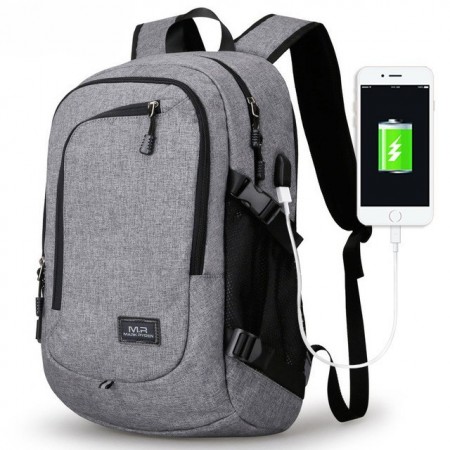 Mochila Escolar ou Trabalho com Bateria Interna Carregador de Celular