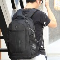 Mochila Masculina Escolar para Notebook Compartimento Grande com Fone.