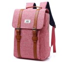 Bolsa de Costas Quadrada Escolar Moda Retro Mochila Elegante Jeans