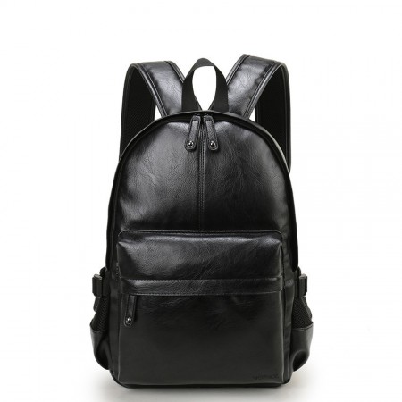 Stylish Women's School Bag in Plain Leather Fashion Retro High Quality