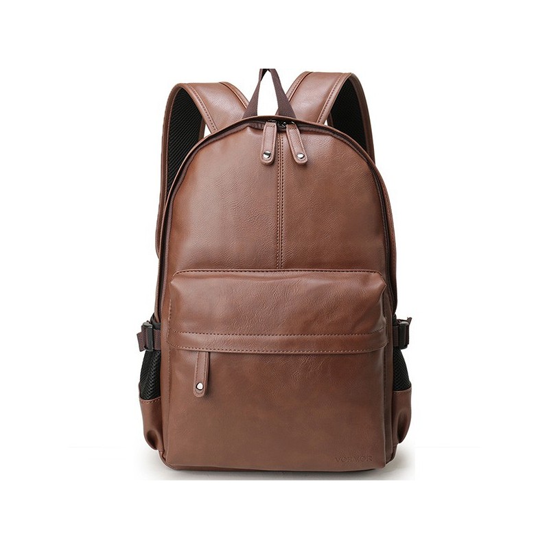 Stylish Women's School Bag in Plain Leather Fashion Retro High Quality