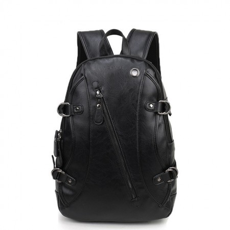Black Star Rock Star Backpack Men's Leather Straight or Casual