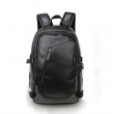 Men's Black Work Backpack Stylish Waterproof Leather