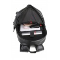 Men's Black Work Backpack Stylish Waterproof Leather