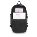 Men's Black Work Backpack Stylish Waterproof Leather