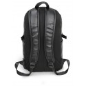 Men's Black Work Backpack Stylish Waterproof Leather
