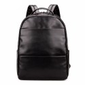 Polo Men's Black Backpack in Stylish School Notebook Leather