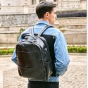 Polo Men's Black Backpack in Stylish School Notebook Leather