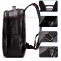 Polo Men's Black Backpack in Stylish School Notebook Leather