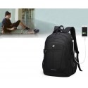 Men's Backpack USB Charger Internal Work Travel Notebook