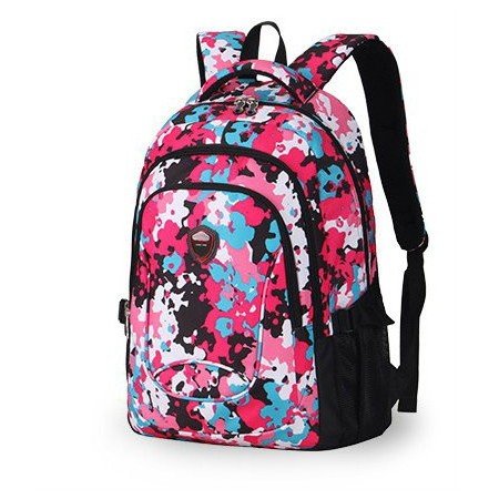 Mochila Escolar Feminina Estampa Floral Colorida