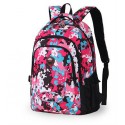 Women's School Backpack Colorful Floral Print