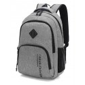 Slim School Backpack for Notebook and Casual Modern Brushed Books