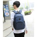 Slim School Backpack for Notebook and Casual Modern Brushed Books