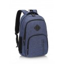 Slim School Backpack for Notebook and Casual Modern Brushed Books