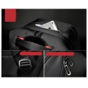 Mochila de Viagem Masculina Grande Entrada USB Bateria Interna