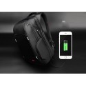 Mochila de Viagem Masculina Grande Entrada USB Bateria Interna