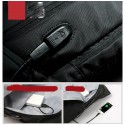 Mochila de Viagem Masculina Grande Entrada USB Bateria Interna