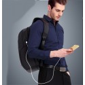 Mochila de Viagem Masculina Grande Entrada USB Bateria Interna