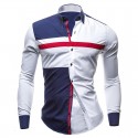 Shirt Casual Sports Youth White and Blue