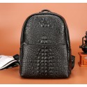 Texturized Female Backpack Jacare Leather Fashion Trend