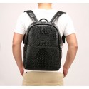 Texturized Female Backpack Jacare Leather Fashion Trend