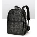 Texturized Female Backpack Jacare Leather Fashion Trend