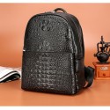Mochila Feminina Texturizada Couro de Jacare Moda Tendencia
