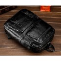 Bolsa Polo Masculina de Viagem em Couro Preto Elegante Grande