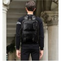 Bolsa Polo Masculina de Viagem em Couro Preto Elegante Grande