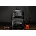 Bolsa Polo Masculina de Viagem em Couro Preto Elegante Grande