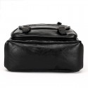 Bolsa Polo Masculina de Viagem em Couro Preto Elegante Grande