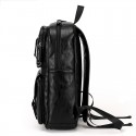 Bolsa Polo Masculina de Viagem em Couro Preto Elegante Grande