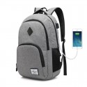 Slim Notebook School and University Backpack USB Internal Battery