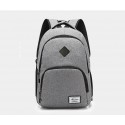 Slim Notebook School and University Backpack USB Internal Battery