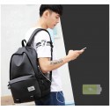 Backpack with Battery Charger for USB Cell Phone for College