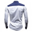 Shirt Casual Sports Youth White and Blue
