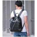 Backpack for Notebook University Funky Adventure Leather Do not Wet